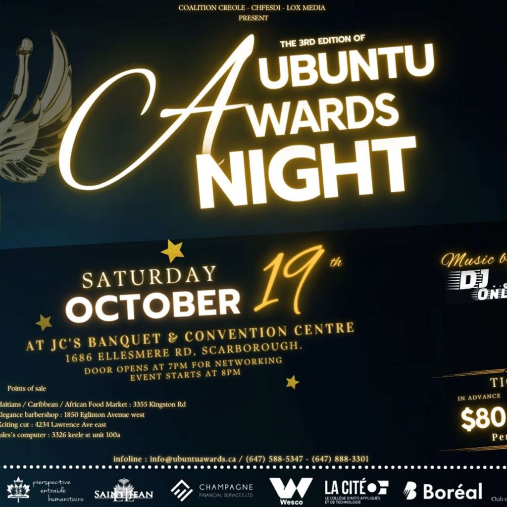 ENTREVUE – Nouvelle édition du Gala Ubuntu pour continuer à célébrer la communauté créole de Toronto