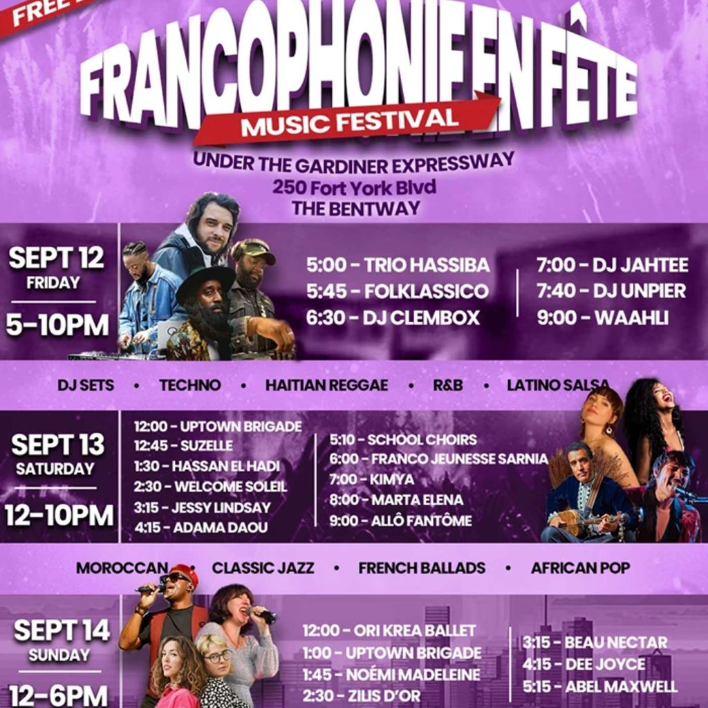 SORTIES – Le festival Francophonie en Fête revient à Toronto !